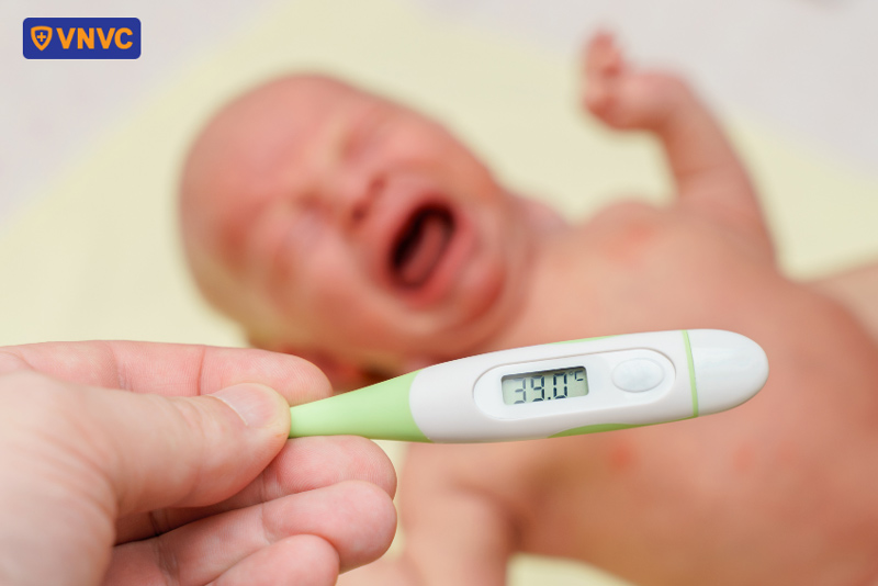 trẻ sốt khi mắc sốt xuất huyết