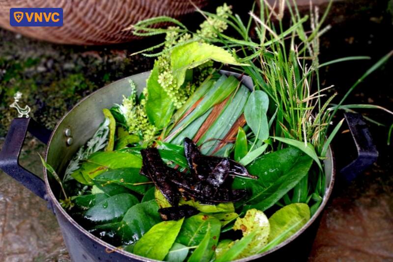 xông lá để giải cảm cúm