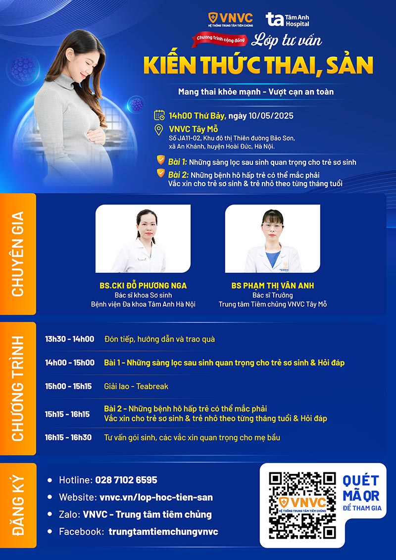 angenda lớp học tiền sản số 50