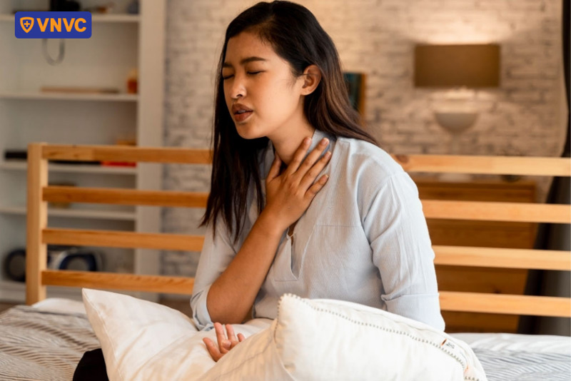 bệnh nhân bạch hầu bị khó thở