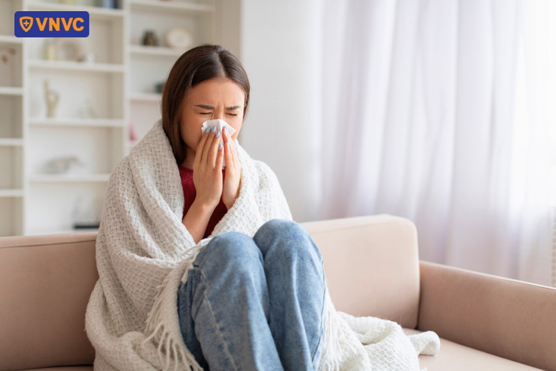 bị bạch hầu có sổ mũi không