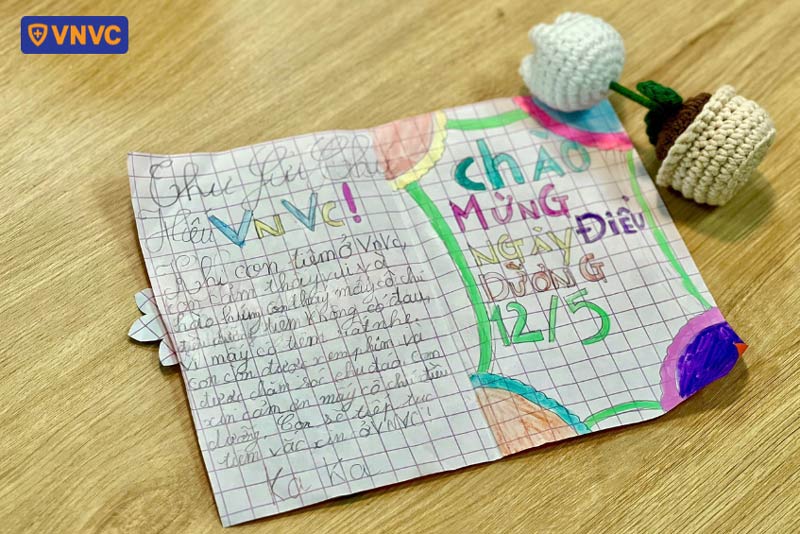 lá thư bé ka ka viết