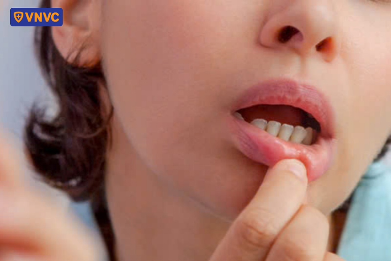 mụn rộp herpes ở miệng