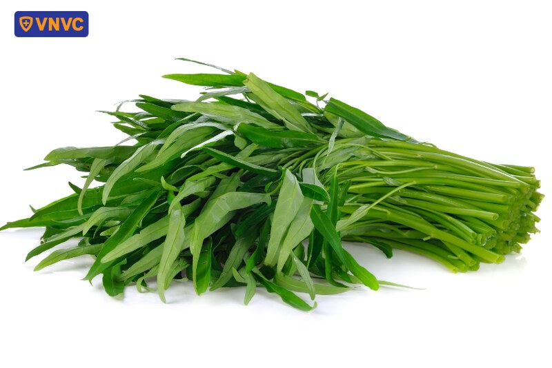 rau muống có thể gây kích ứng niêm mạc ruột