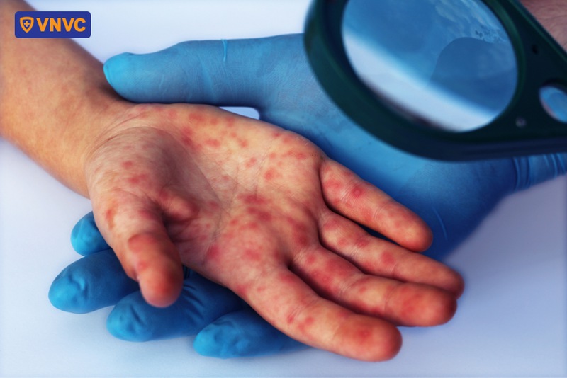 tổn thương da do tay chân miệng