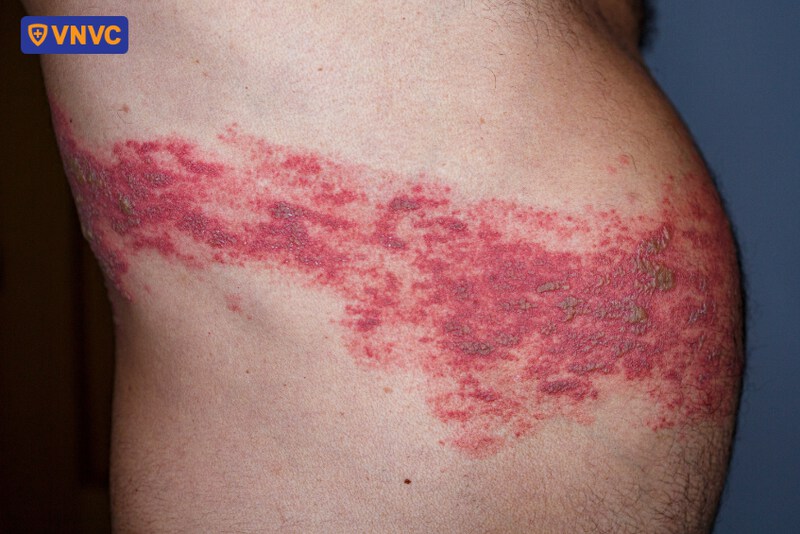 tổn thương zona lan rộng