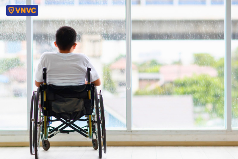 trẻ bị biến chứng viêm màng não