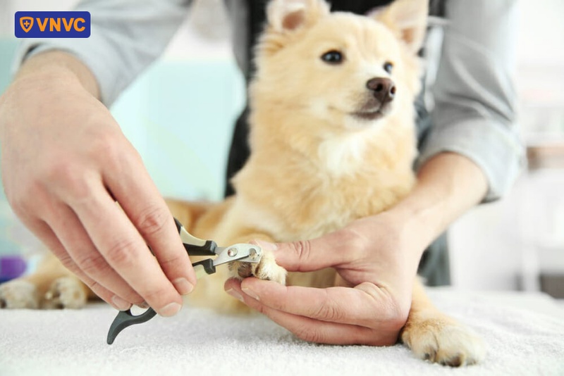 cắt móng chân định kỳ cho chó