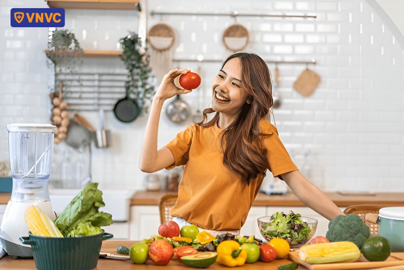 chế độ ăn uống nhiều rau củ