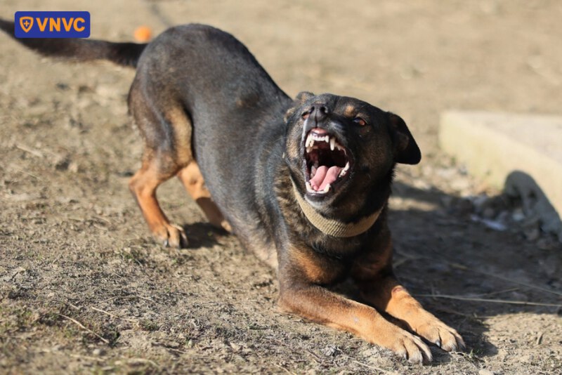 chó dại thường có biểu hiện hung dữ