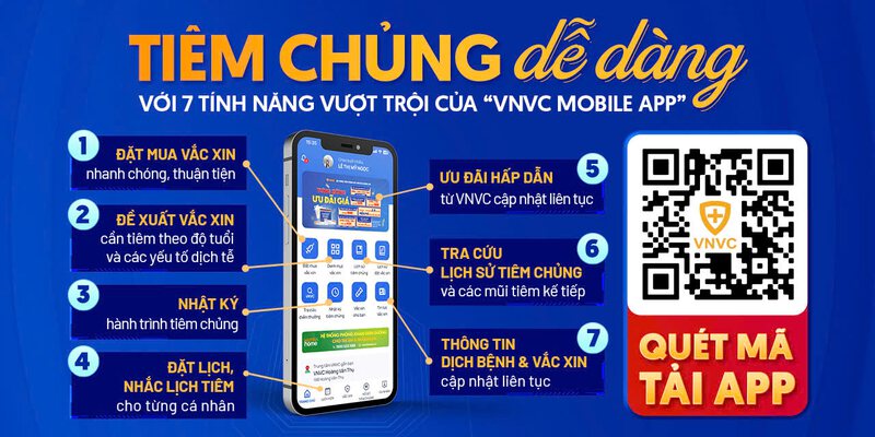 đặt vắc xin phế cầu vaxneuvance qua vnvc mobile app