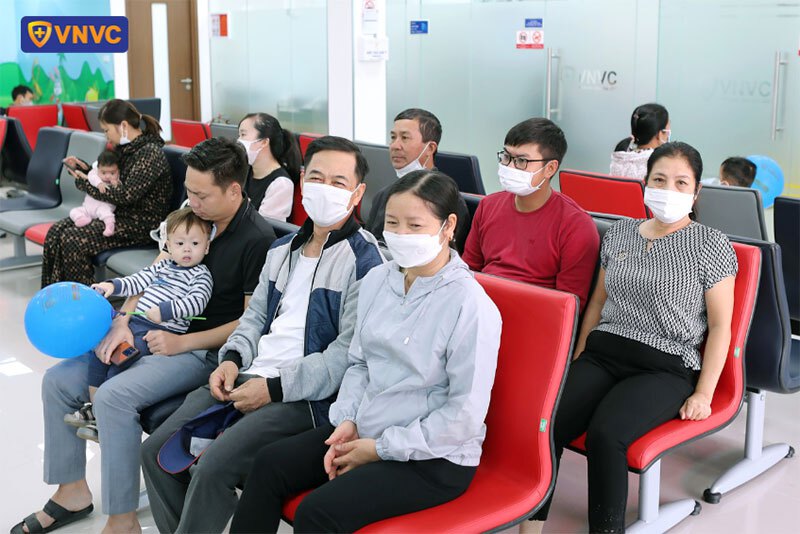 khu vực chờ rộng rãi tại vnvc bến lức