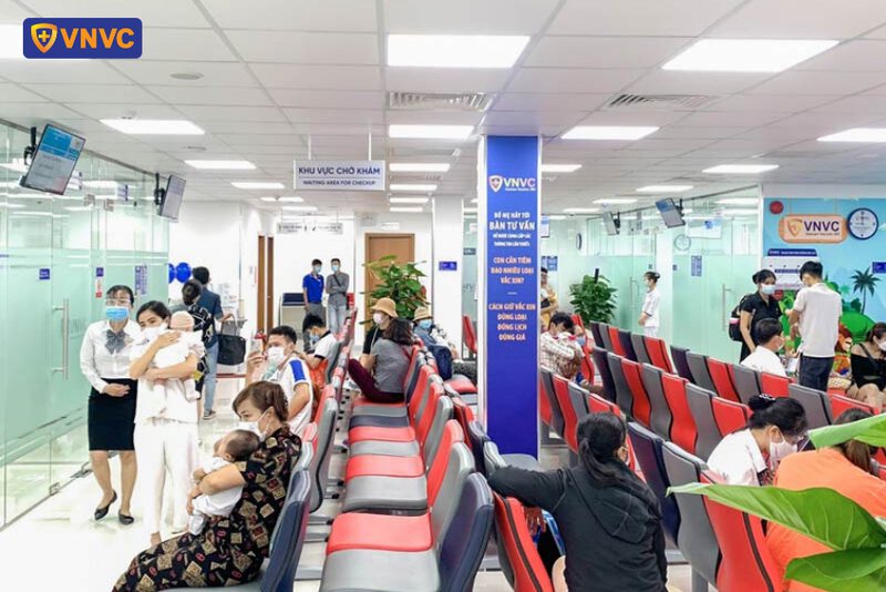 khu vực chờ tại vnvc bình phước