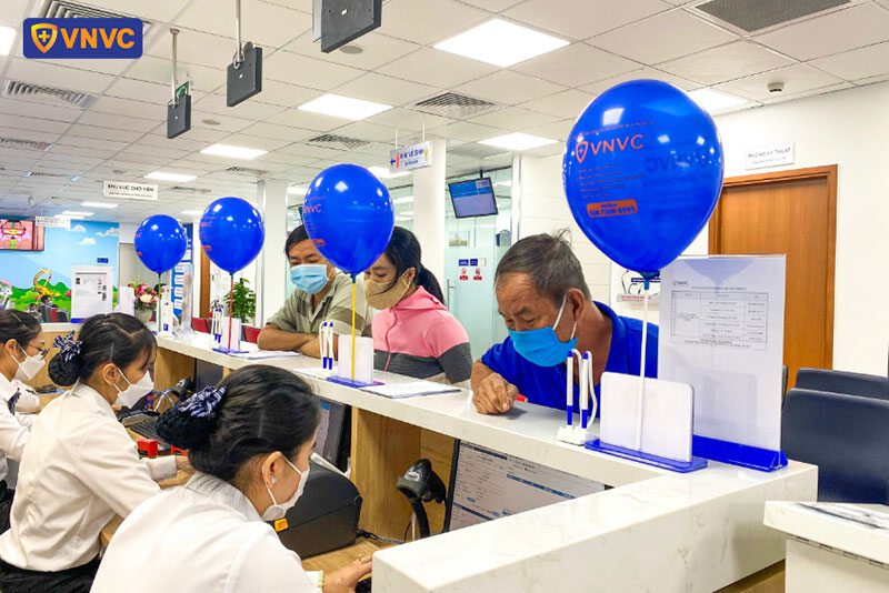 khu vực làm thủ tục tại vnvc định quán