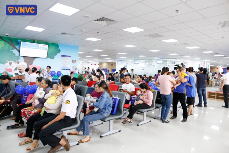 khu vực sảnh chờ tại vnvc sạch sẽ hiện đại