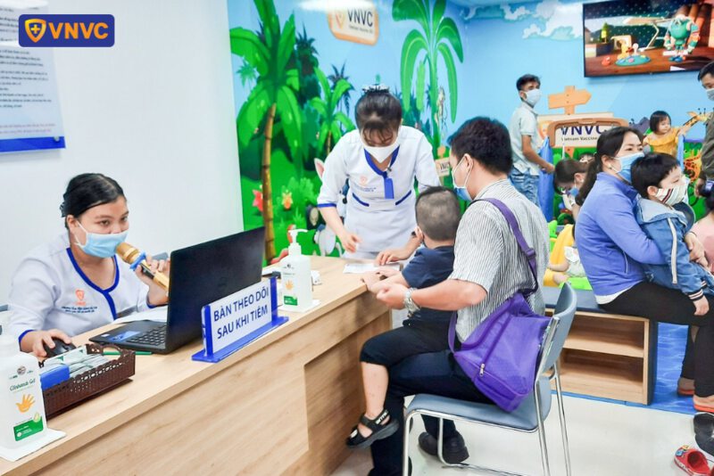 khu vực theo dõi sau tiêm