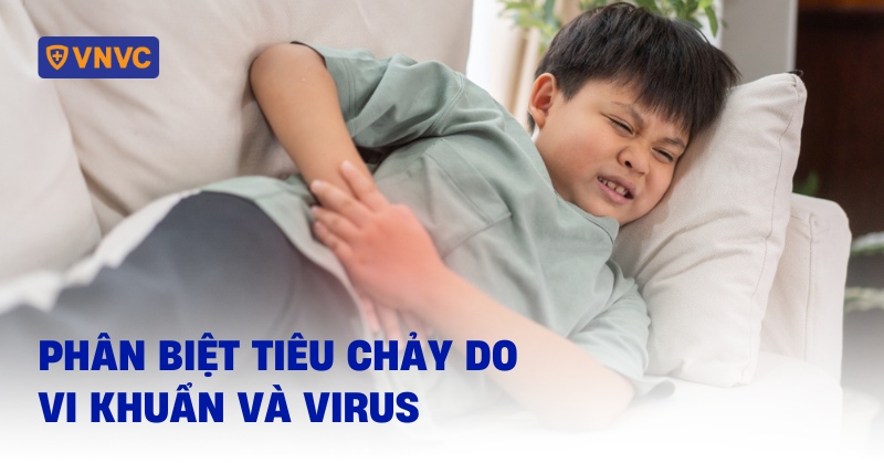 phân biệt tiêu chảy do vi khuẩn và virus