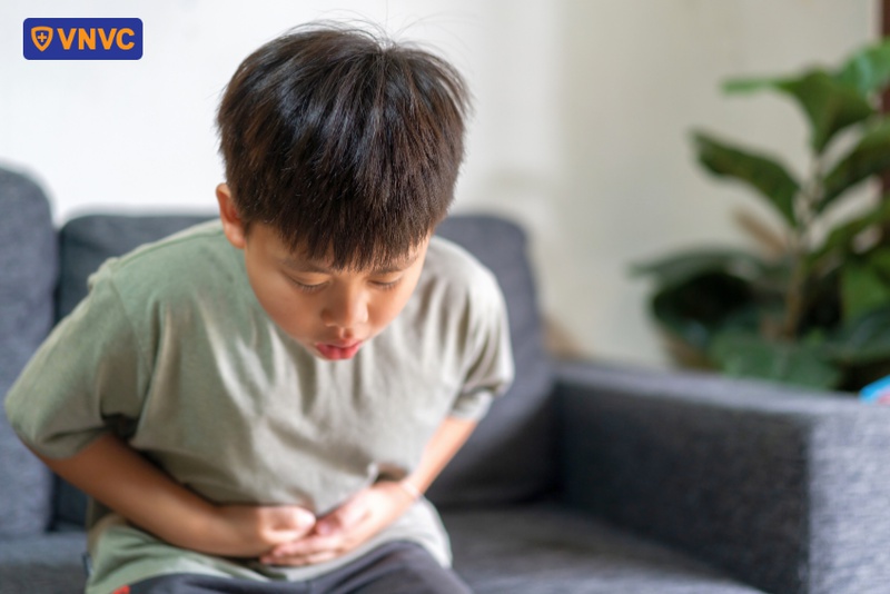 rối loạn tiêu hóa tạm thời sau tiêm