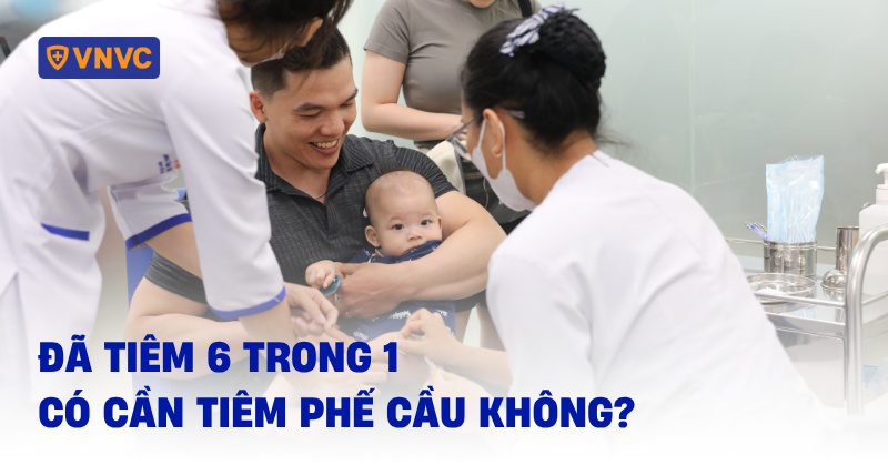 Đã tiêm 6 trong 1 có cần tiêm phế cầu không? Có vấn đề gì?