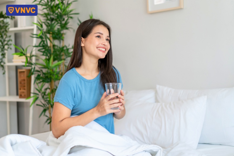 uống đầy đủ nước
