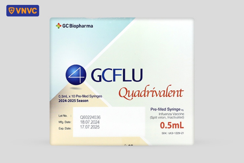 vắc xin cúm gcflu quadrivalent