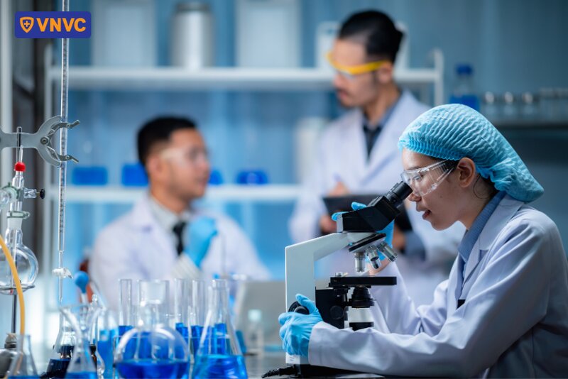 bác sĩ xét nghiệm bệnh thủy đậu