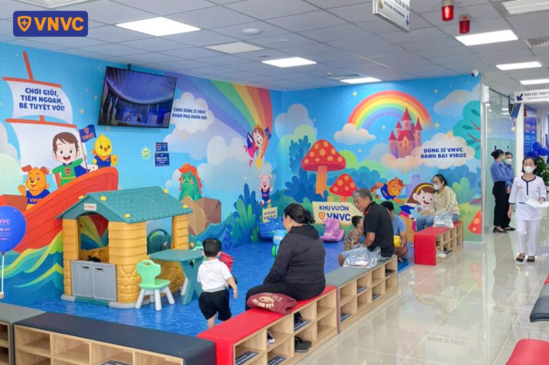 khu vui chơi sau tiêm vnvc long đất