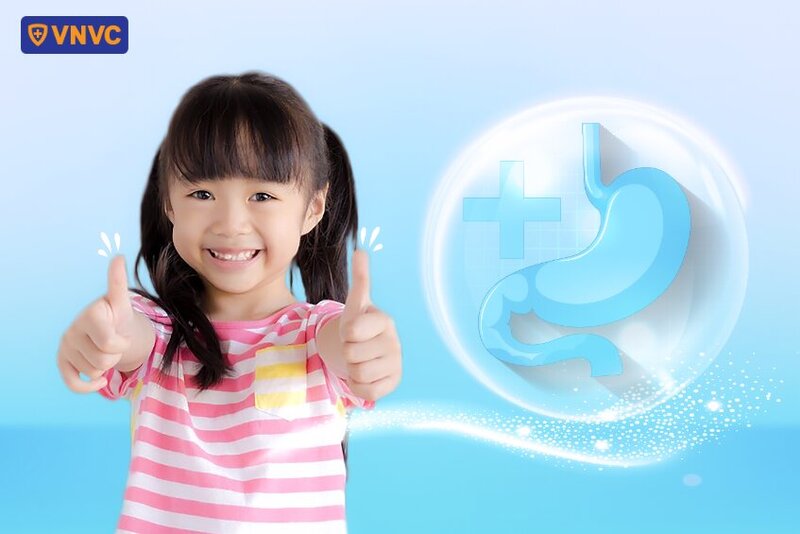 trẻ có hệ tiêu hóa khỏe mạnh