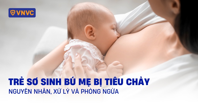 trẻ sơ sinh bú mẹ bị tiêu chảy
