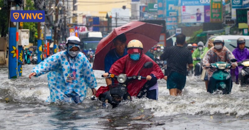 nguy cơ dịch bệnh mùa mưa bão