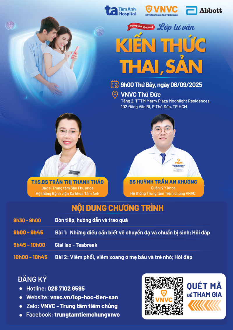 agenda lớp học tiền sản 59