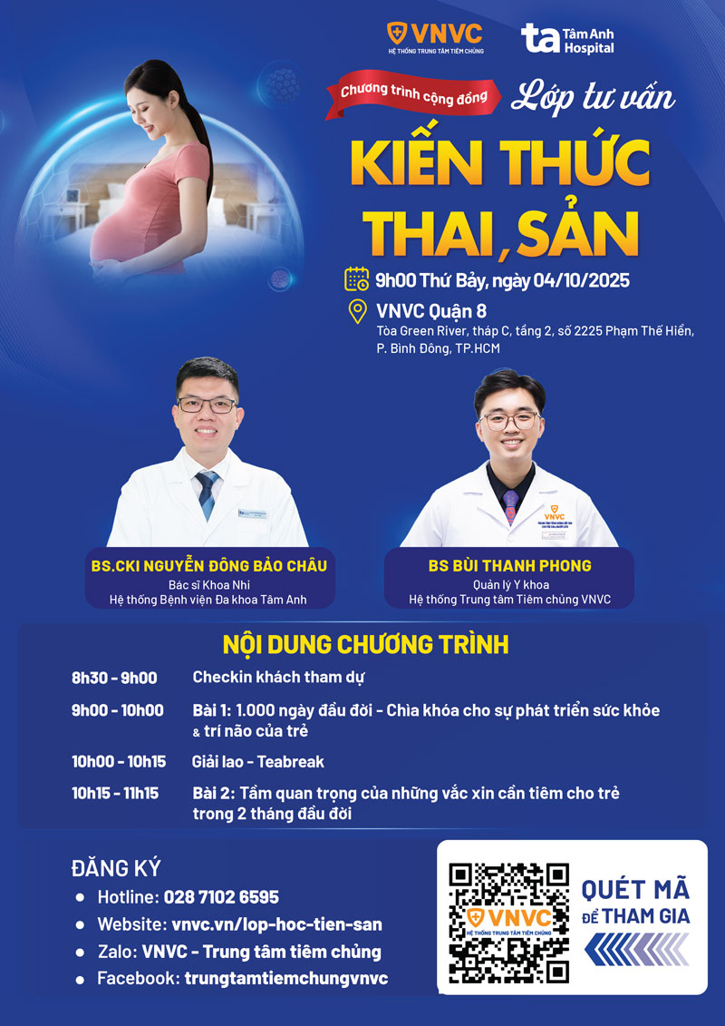 agenda lớp học tiền sản 60