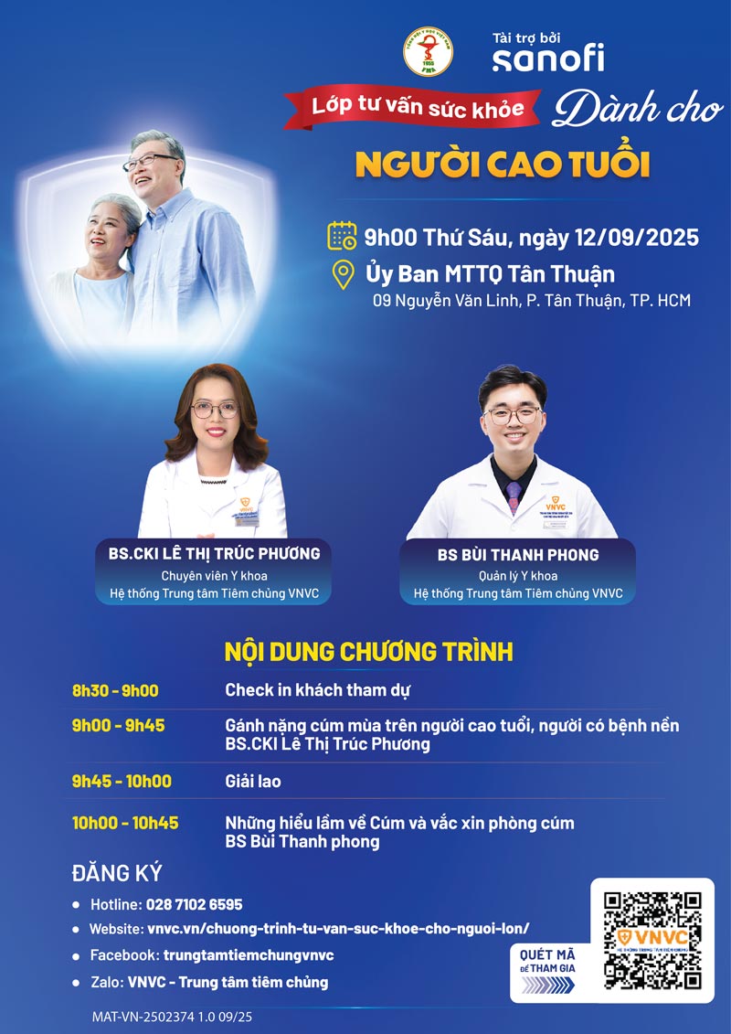 agenda lớp tư vấn sức khỏe cho người lớn số 8