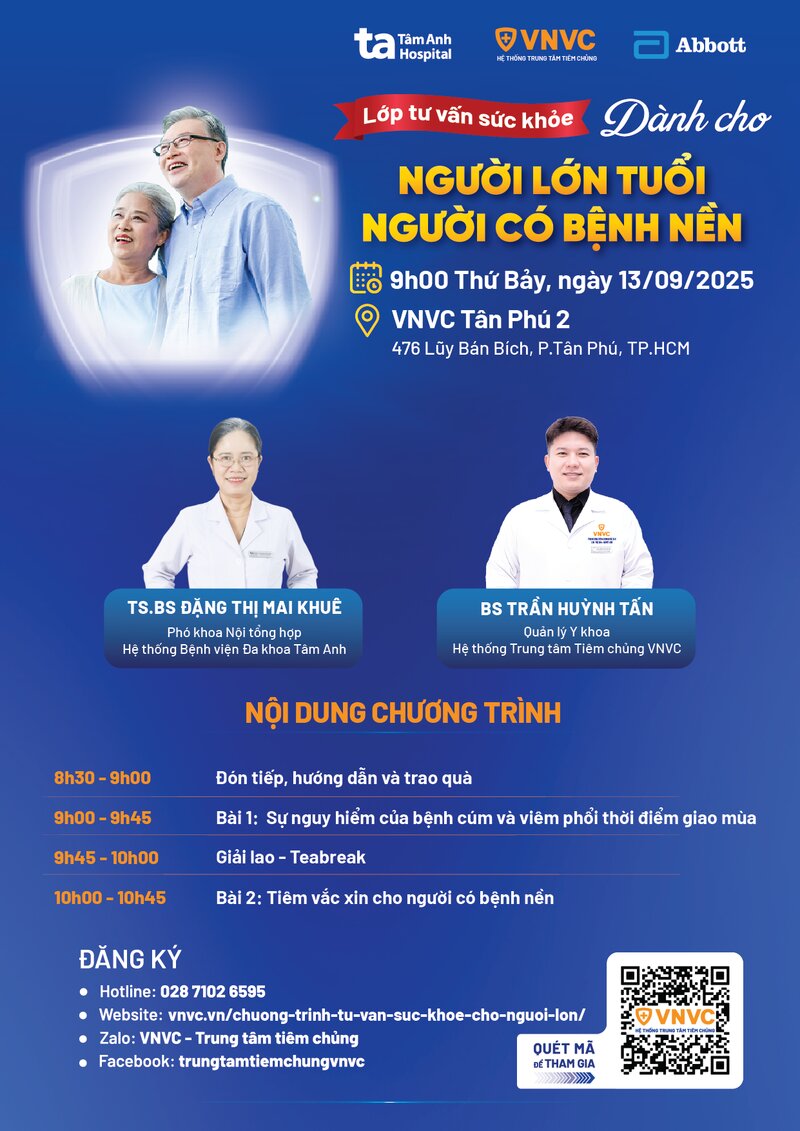 agenda lớp tư vấn sức khỏe người lớn số 9