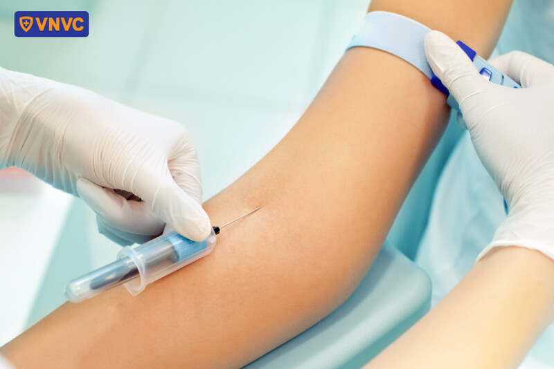 lấy máu xét nghiệm sốt xuất huyết