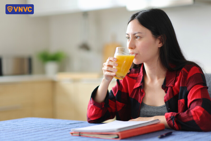 uống nước cam giúp tăng đề kháng