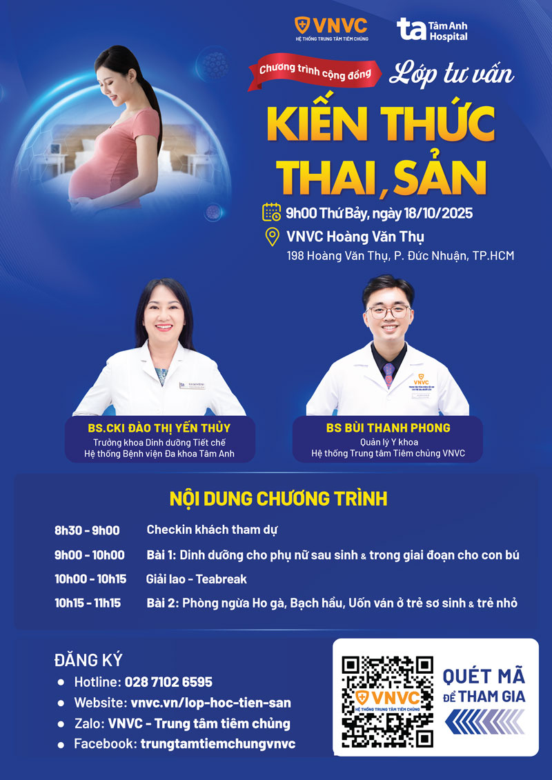 agenda lớp học tiền sản số 62