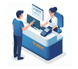 Nộp tiền tại quầy thu ngân