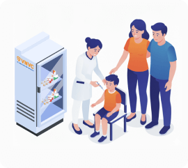  Tiêm vắc xin tại phòng tiêm