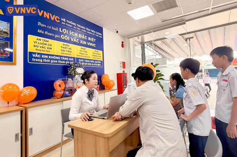 quầy tư vấn tiêm chủng