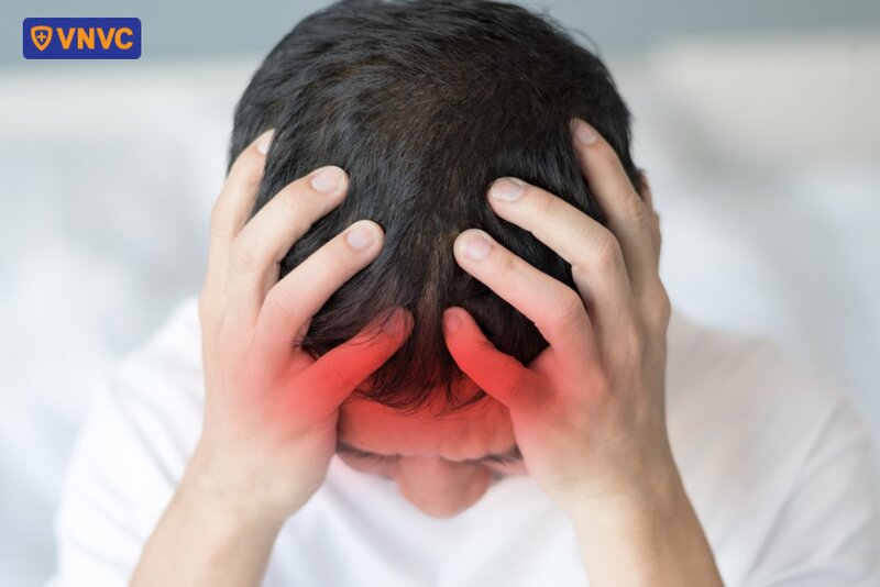 trẻ bị đau đầu