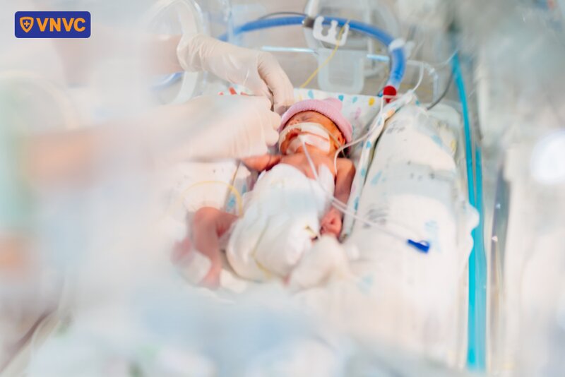 trẻ sơ sinh mắc bệnh hô hấp