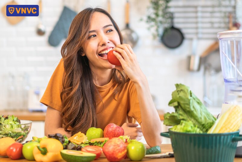 ăn rau củ tốt cho sức khỏe