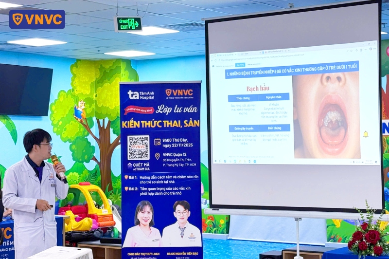 bác sĩ thuyết trình bài giảng