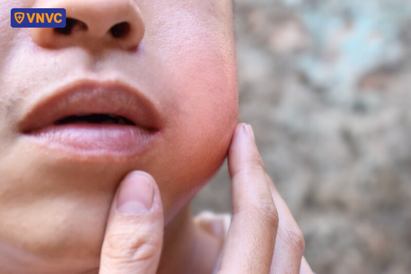 bị sưng hàm do quai bị