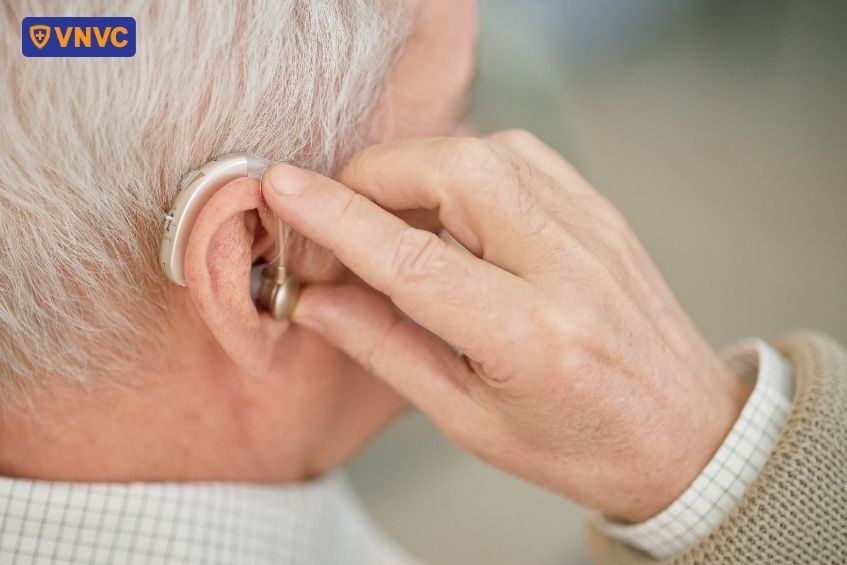 dùng thiết bị hỗ trợ