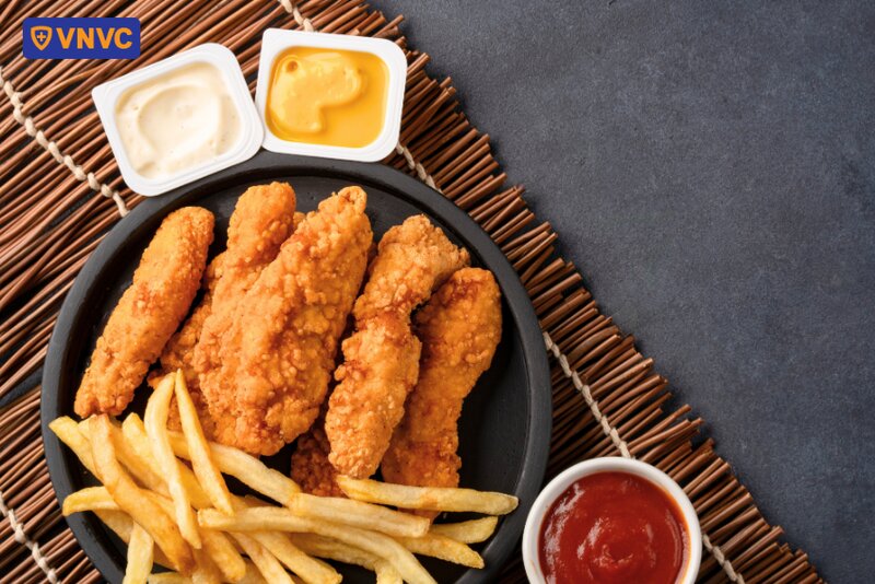 thực phẩm nhiều dầu mỡ