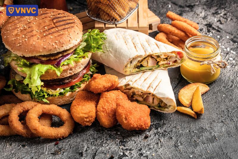 thực phẩm nhiều dầu mỡ