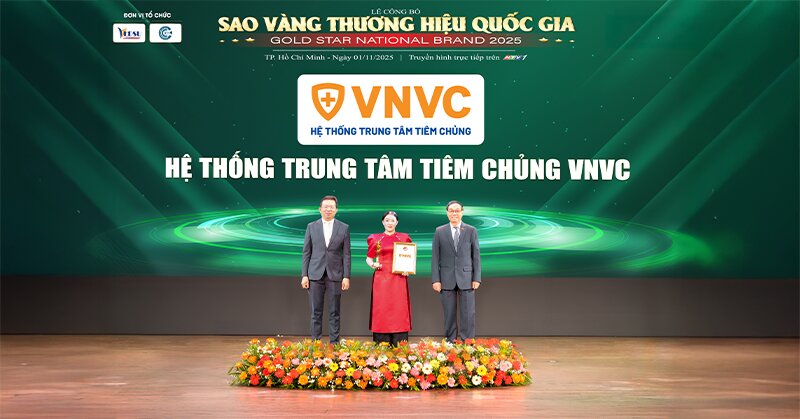 VNVC được vinh danh “Hệ thống Trung tâm Tiêm chủng Xuất sắc hàng đầu quốc gia 2025”