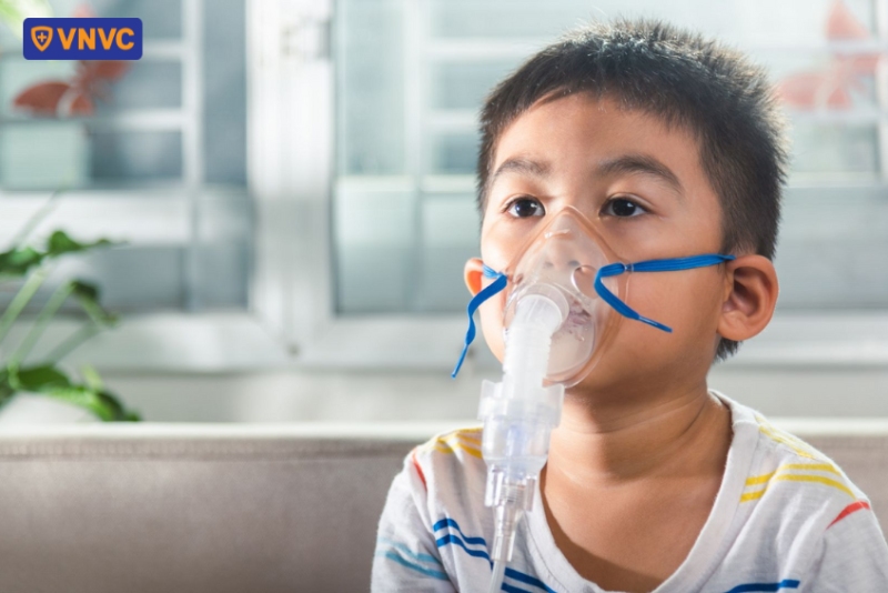 trẻ bị suy hô hấp thở máy